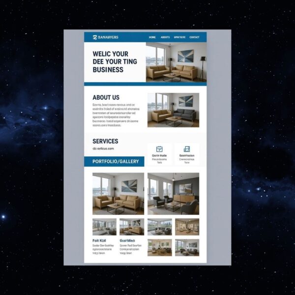 5 page website design price