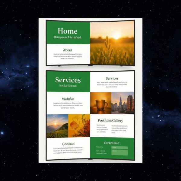 5 page HTML site design cost